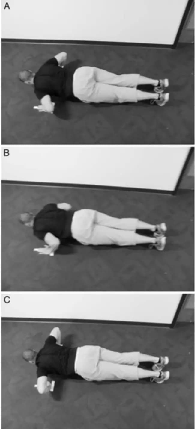 Experimental Set-Up of the Pushup Test Positions. Source: Suprak et al. 2013