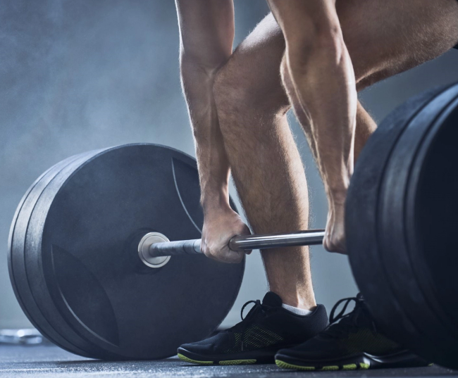 Performing heavy barbell deadlifts (1-6 RM) may require less rest between sets than higher rep (12-20 RM) single-leg dumbbell deadlift touchdowns. Consider work to rest ratios