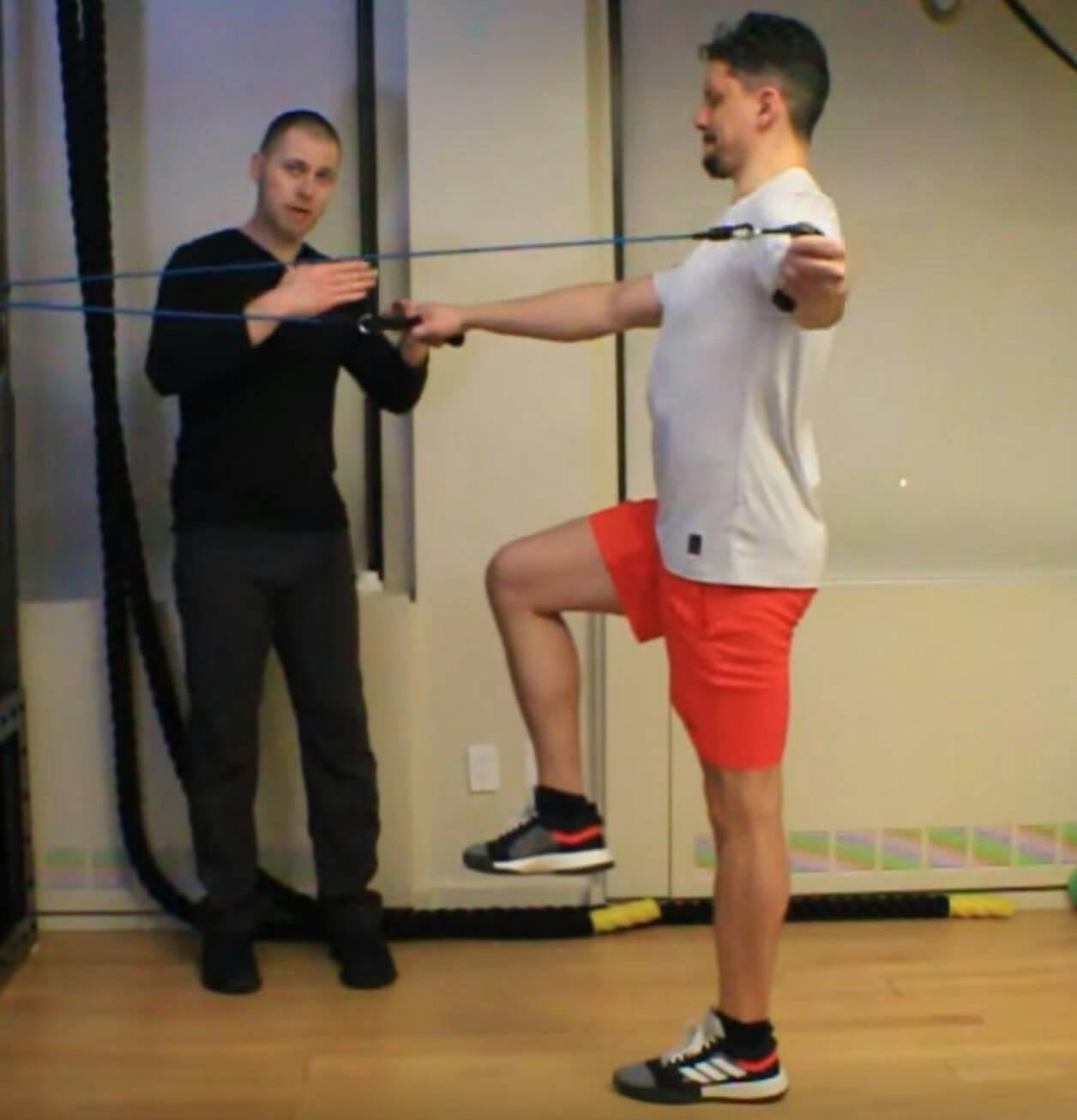 A posterior deltoid exercise