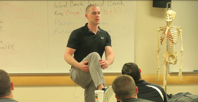 Dr. Brent Brookbush teaches about the hamstrings (biceps femoris), during a class &quot;Introduction to Functional Anatomy&quot;