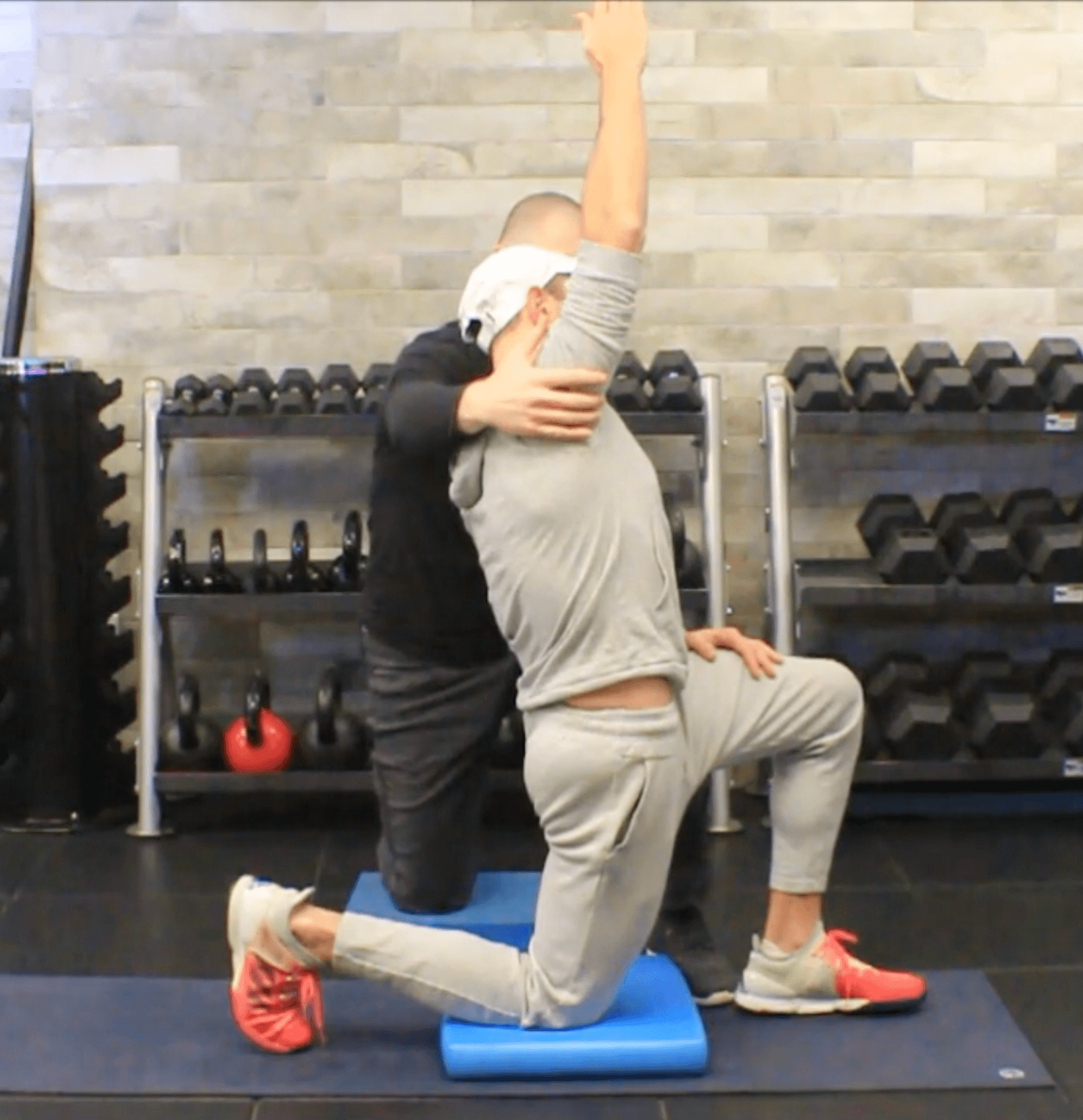 The kneeling hip flexor stretch