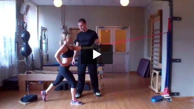 Reverse Lunge to Row (Posterior Oblique Subsystem Progressions)
