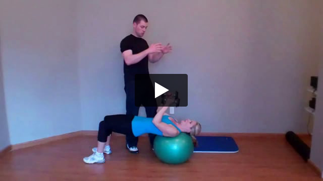 Stability Ball Chest Press