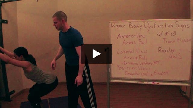 Overhead Squat Assessment 13 - Sign Clusters: Upper Body Dysfunction