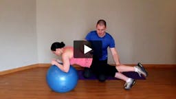 Plank Progressions with Elbows on Ball - video thumbnail