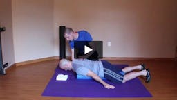 Prone Cobra on Foam Roll (Activation for muscles of the scapula, thorax & deep cervical flexors) - video thumbnail