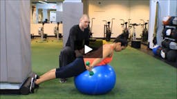 NASM Prone Ball Combo (Trapezius Activation) - video thumbnail